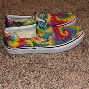 Tie Dye Slip On Vans